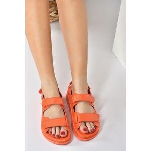 Fox Shoes Orange Women's Daily Velcro Sandal Sandals