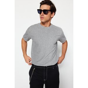 Trendyol pánske sivé tričko regular fit.