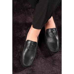 Ducavelli Zwang Genuine Leather Men's Casual Shoes, Loafers, Lightweight Shoes, Genuine Leather Loafers.