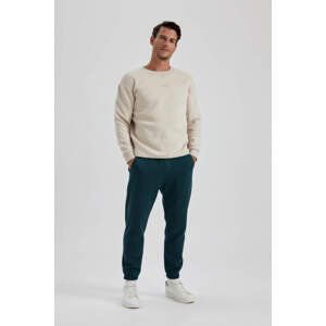 DEFACTO Standard Fit Rib Hem Thick Sweatshirt Fabric Sweatpants