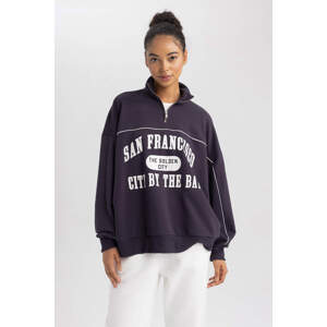 DEFACTO Oversize Fit Long Sleeve Sweatshirt