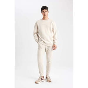 DEFACTO Regular Fit Rib Hem Thick Sweatshirt Fabric Sweatpants