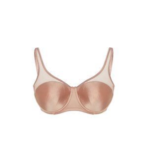 Trendyol Curve Mink Mesh Detailed Covered Support Bra