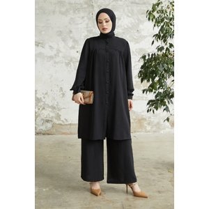 InStyle Arfa Ayrobin Buttoned Loose Suit - Black