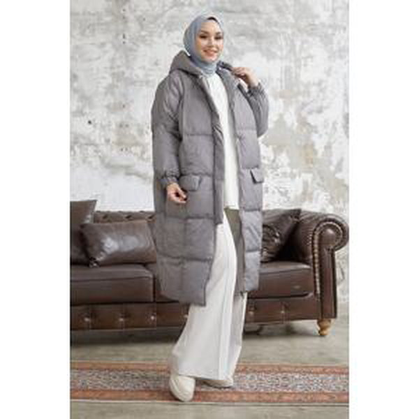 InStyle Silva Filled Puffy Coat - Anthracite