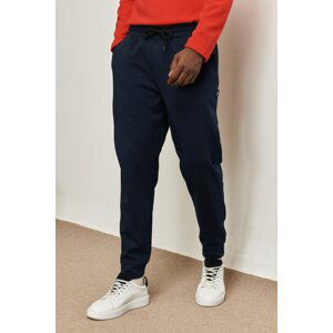 AC&Co / Altınyıldız Classics Men's Navy Blue Standard Fit Normal Cut, Elastic Waist And Legs. Comfortable Sports Sweatpants.