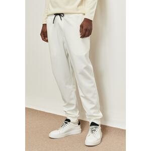 AC&Co / Altınyıldız Classics Men's White Standard Fit Normal Cut Pockets Sweatpants.