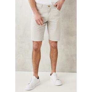 AC&Co / Altınyıldız Classics Men's Stone Slim Fit Slim Fit Dobby Shorts 100% Cotton Casual Chino Shorts.