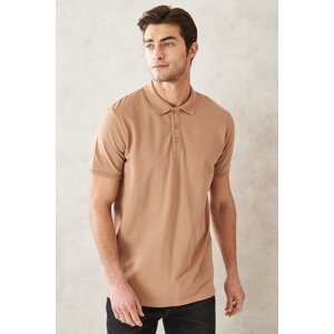 ALTINYILDIZ CLASSICS Pánske norkové tričko s krátkym rukávom zo 100% bavlny Slim Fit Slim Fit polo výstrih s krátkym rukávom.