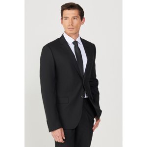 ALTINYILDIZ CLASSICS Men's Black Slim Fit Slim Fit Water and Stain Resistant Nano Suit