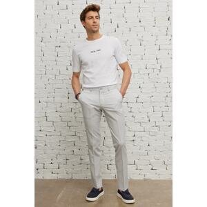 ALTINYILDIZ CLASSICS Men's Stones Slim Fit Slim Fit Trousers with Side Pockets, See-through Patterned Flexible Trousers.