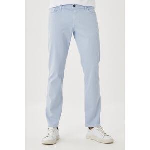ALTINYILDIZ CLASSICS Men's Blue 360 Degree All-Direction Stretch Slim Fit Slim Fit Cotton Comfort Trousers