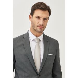 ALTINYILDIZ CLASSICS Men's Black-gray Slim Fit Slim Fit Patterned Suit