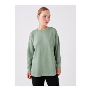 LC Waikiki Women's Crew Neck Straight Long Sleeve Oversized Tunic