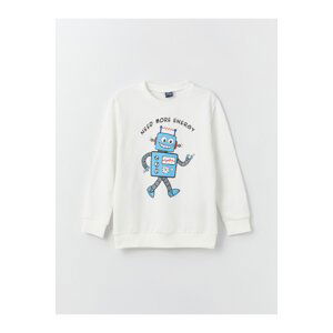 LC Waikiki Crew Neck Printed Long Sleeve Boys' Sweatshirt.