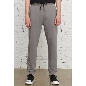 AC&Co / Altınyıldız Classics Men's Gray Standard Fit Regular Cut Cotton Pocket Printed Sweatpants