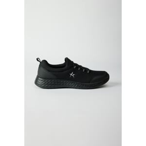 ALTINYILDIZ CLASSICS Men's Black Daily Comfortable Sole Sneakers.