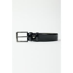 ALTINYILDIZ CLASSICS Men's Black Patent Leather Belt