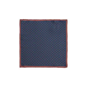 ALTINYILDIZ CLASSICS Men's Navy Blue-Burgundy Patterned Navy Blue- Claret Red Classic Handkerchief
