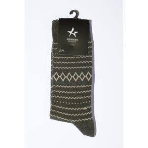 ALTINYILDIZ CLASSICS Men's Green Patterned Socks