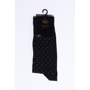 ALTINYILDIZ CLASSICS Men's Black-Grey Patterned Black Gray Bamboo Casual Socks.