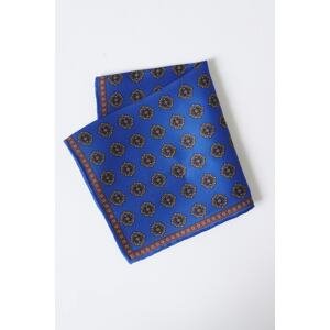 ALTINYILDIZ CLASSICS Men's Blue Patterned Blue Classic Handkerchief