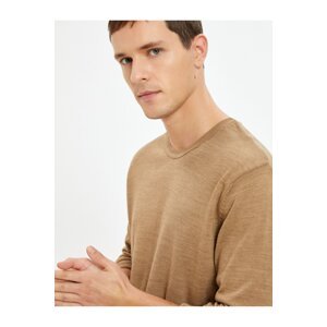 Koton Basic Knitwear Sweater Crew Neck Slim Fit Long Sleeve