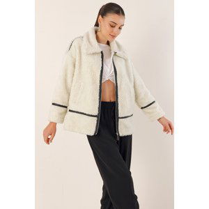 Bigdart 5173 Lined Plush Jacket - Ecru