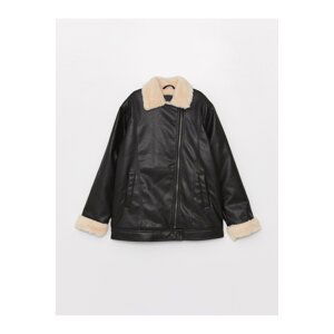 LC Waikiki Leather Look Girls' Coat