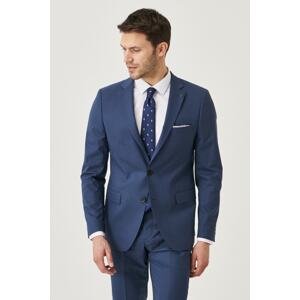 ALTINYILDIZ CLASSICS Men's Navy Blue-brown Extra Slim Fit Slim Fit Suit