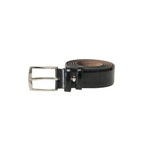 ALTINYILDIZ CLASSICS Men's Black Classic Plain Patent Leather Suit Belt