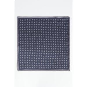 ALTINYILDIZ CLASSICS Men's Navy Blue Patterned Handkerchief