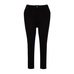 Trendyol Curve Black High Waist Non-Fading Black Stretchy Skinny Jeans