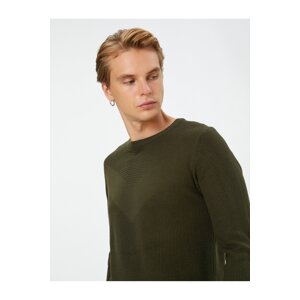 Koton Knitwear Sweater Crew Neck Textured Long Sleeve