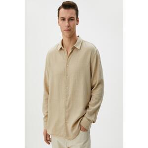 Koton Men's Beige Shirt