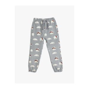 Koton Polar Bear Printed Jogger Sweatpants Cotton