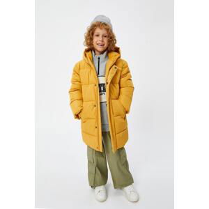 Koton Boys Mustard Coat