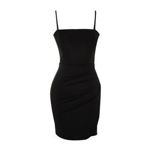 Trendyol Elegant Evening Dress with Body-lined Knitted Corset Detail