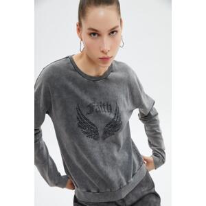 Koton Women's Anthracite Sweatshirt