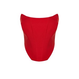 Trendyol Red Strapless Bustier