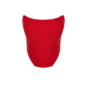 Trendyol Red Strapless Bustier