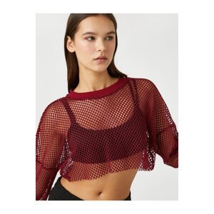 Koton Mesh Window Detailed Sports Sweatshirt