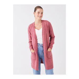 LC Waikiki Women's Shawl Collar Plain Long Sleeve Knitwear Cardigan