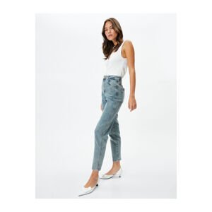 Koton High Waist Jeans Slim Fit Low Stretch Pocket Cotton - Eve Slim Jean