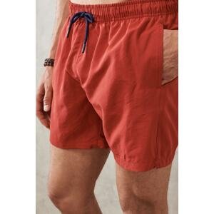 AC&Co / Altınyıldız Classics Men's Red Standard Fit Quick Drying Swimsuit Swim Shorts