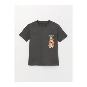 LC Waikiki Crew Neck Short Sleeve Printed Baby Boy T-Shirt