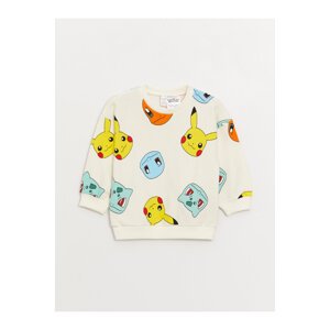 LC Waikiki Crew Neck Long Sleeve Pokemon Printed Baby Boy Sweatshirt