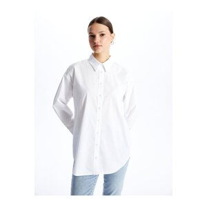 LC Waikiki Women's Plain Long Sleeve Poplin Shirt Tunic