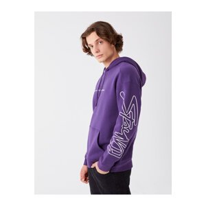 LC Waikiki Men's Long Sleeve Printed Hoodie