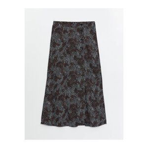 LC Waikiki Patterned A-Line Women's Skirt with Elastic Waist